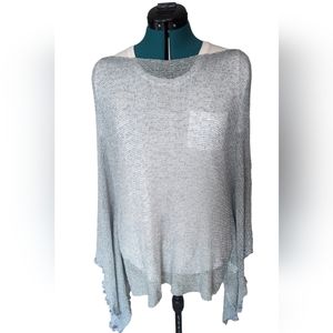 Grey Lettuce Edge Poncho